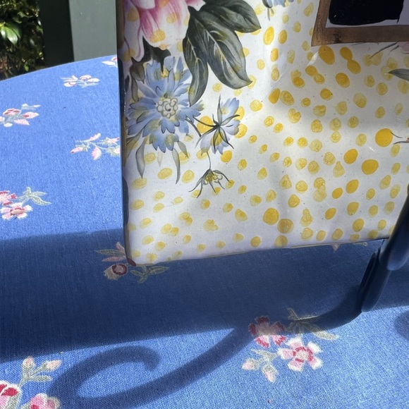 Mackenzie Childs Torquay Frank & Mustard Roses Square Platter - Picture 9 of 13